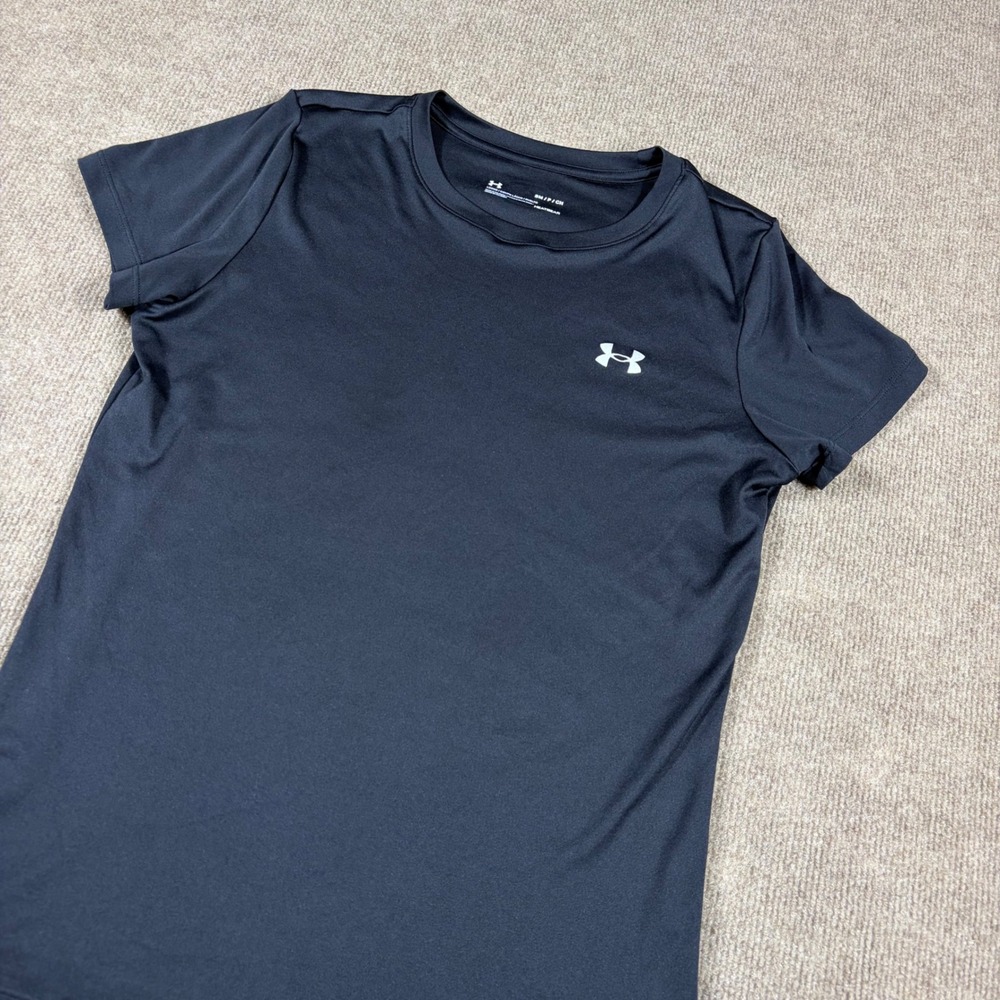 Under Armour HeatGear Loose Fit Short Sleeve T-Shirt Black Small 0859